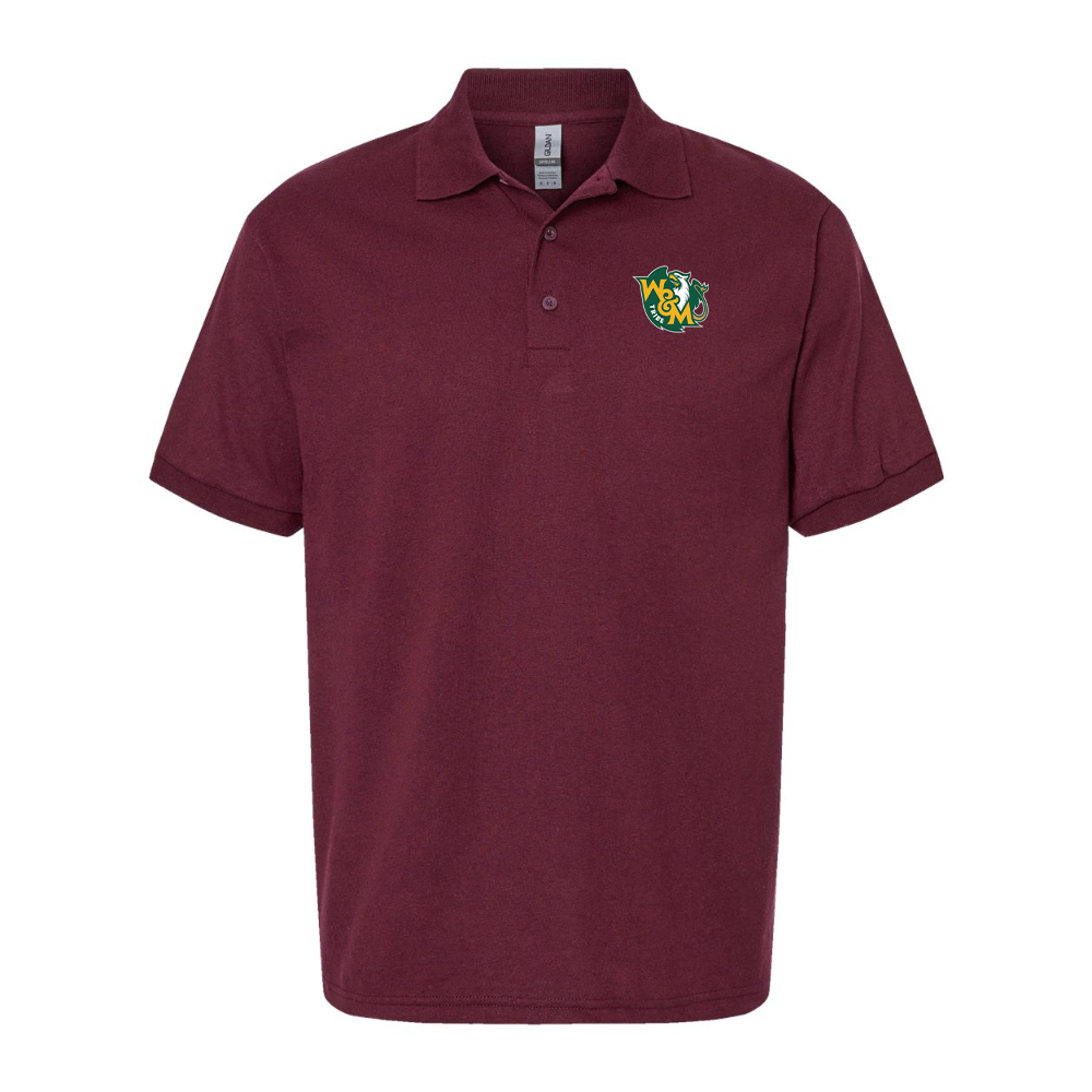 Men's William and Mary Tribe Gildan Dry Blend Jersey Polo